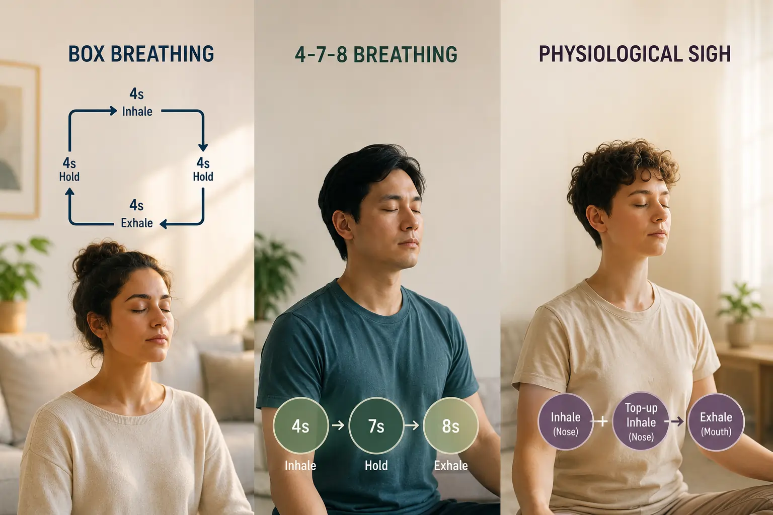 Person sitting in stillness in a natural setting — breathing intentionally as a tool for nervous system regulation
