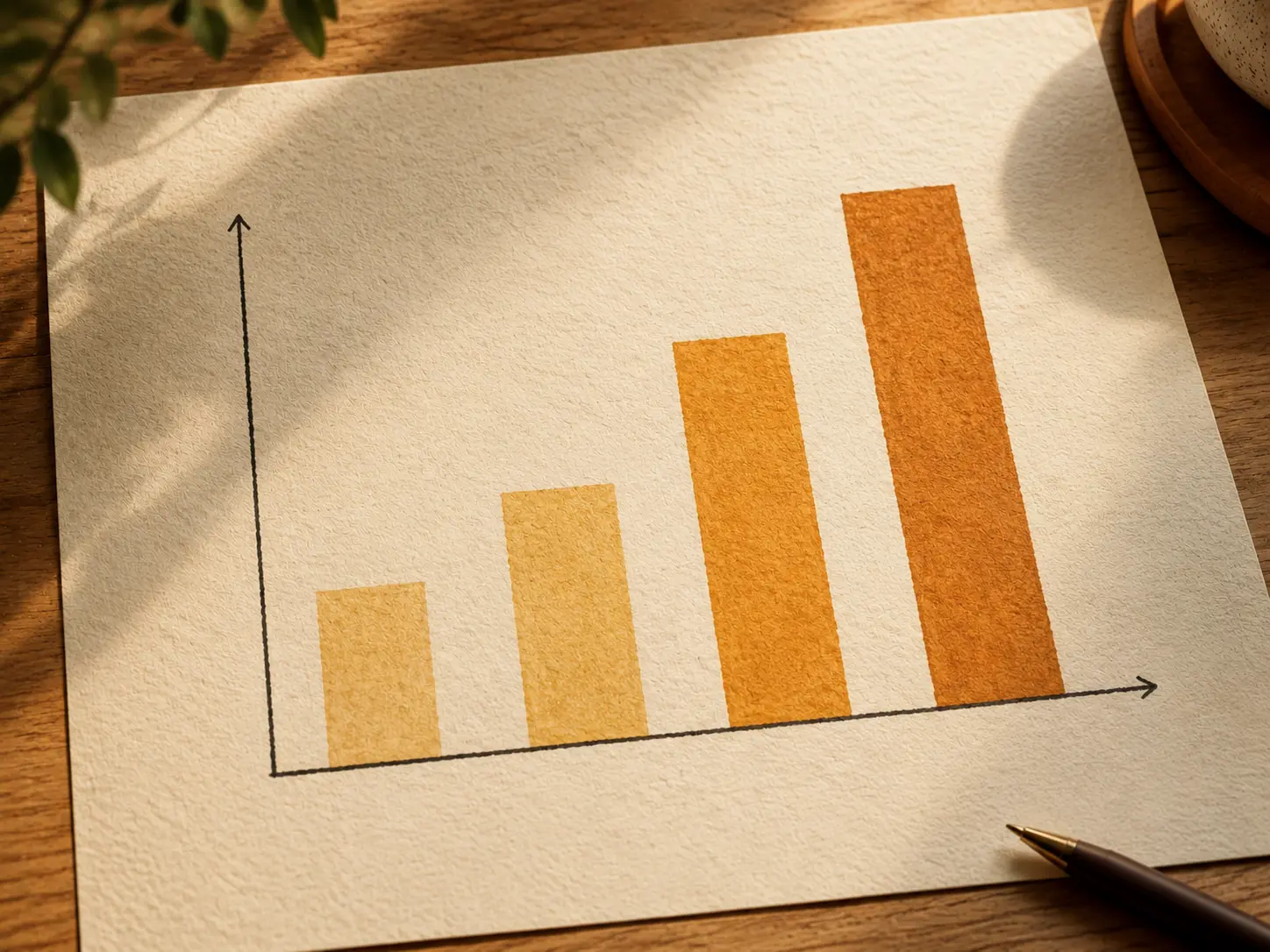 A bar chart comparing total amount invested against final compounded value across 10, 20, 30 and 40 years, showing the growth gap widening over time